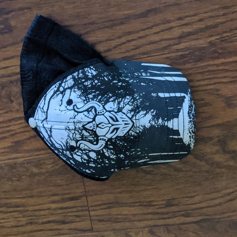 Viking Black and white baseball cap